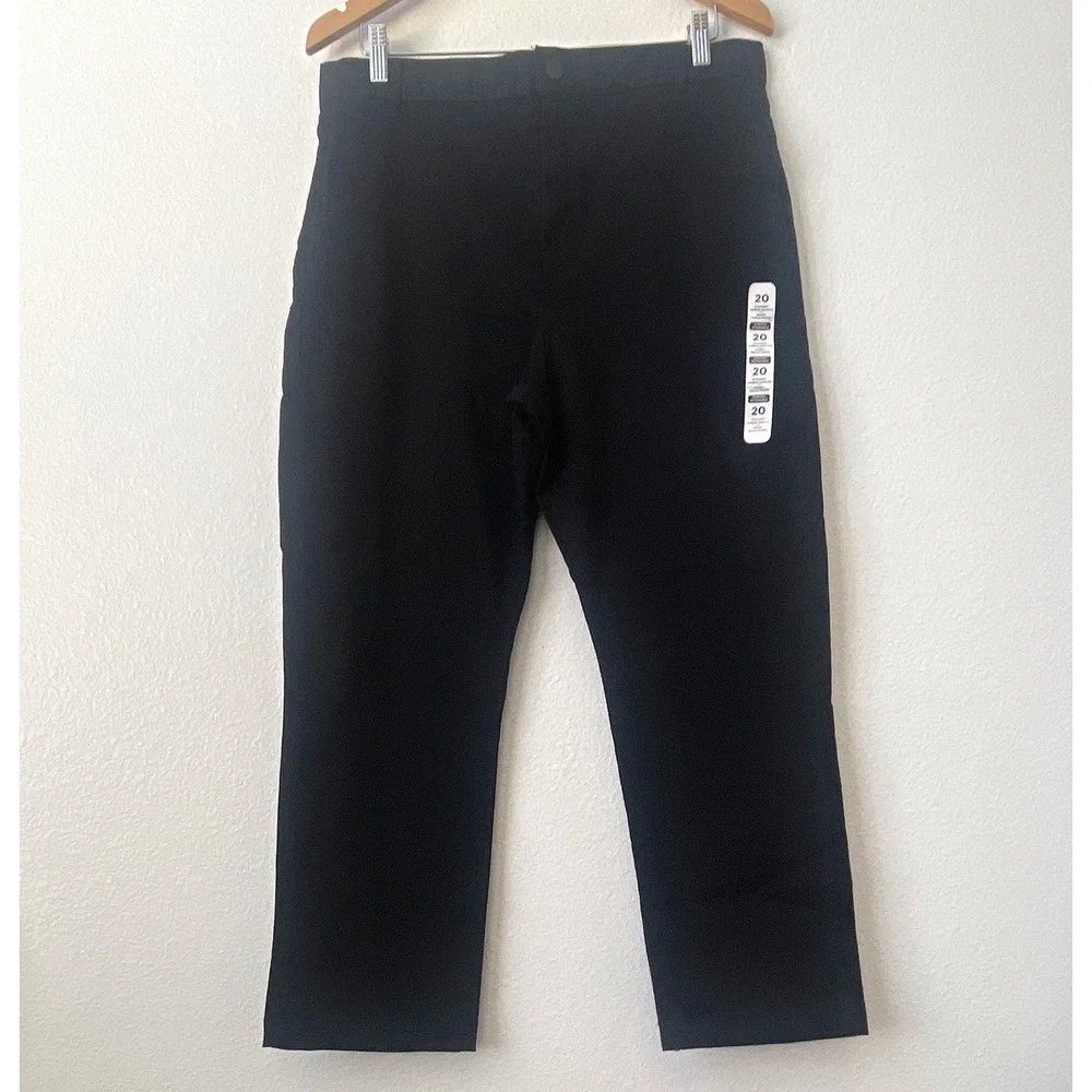 The Children's Place Boys Black Twill Dress Pants Cotton Regular Fit Pockets